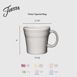 Alternative view of Fiesta Dinnerware - Mixed Aegean 15 OZ Set of 4 Mixed Tapered Mug Set