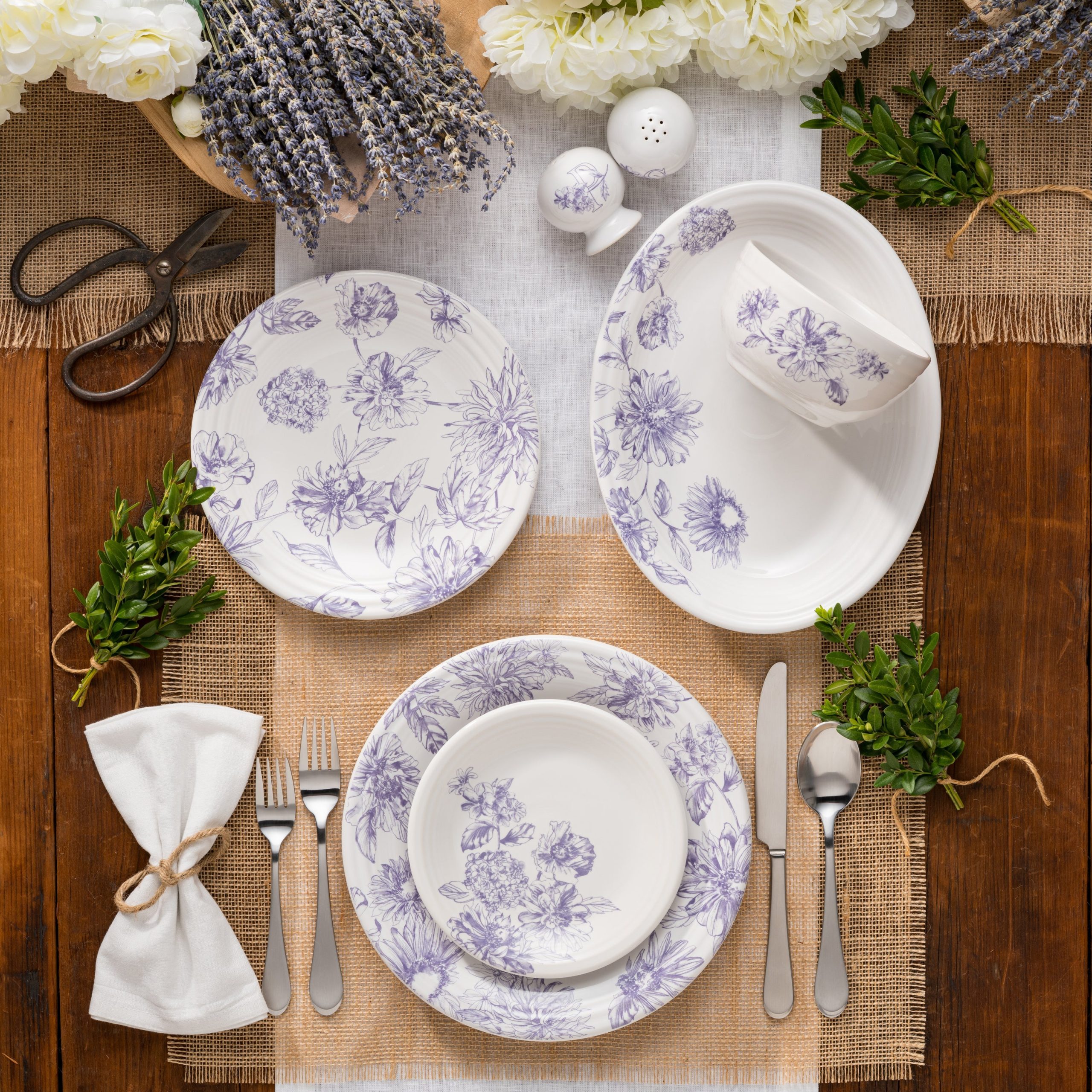 Fiesta Dinnerware - Botanical Floral Lavender Bistro Coupe 5 1/2 Inch Cereal Bowl 22 OZ - Image 3