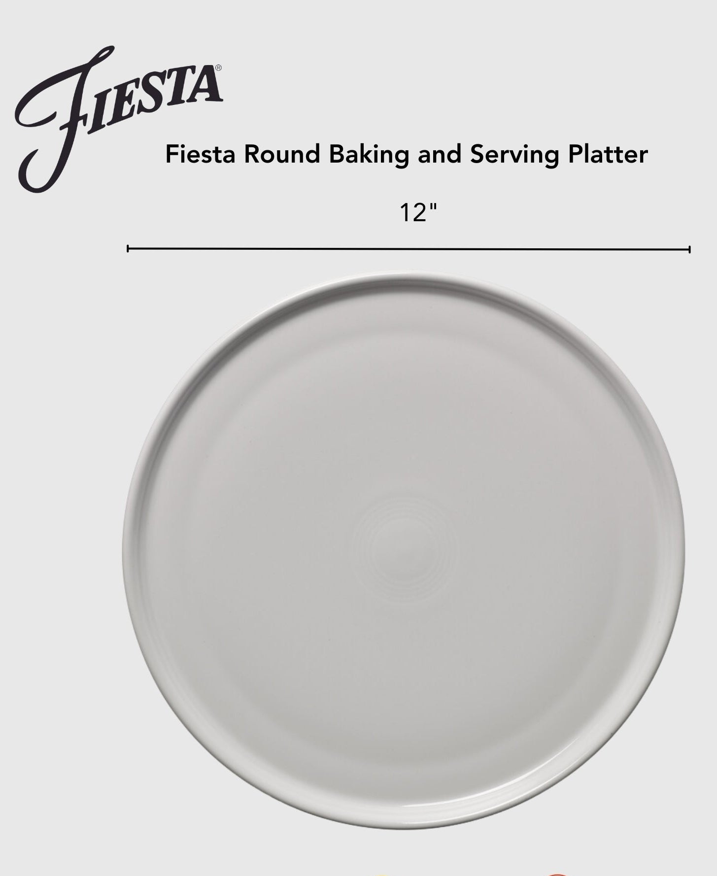 Fiesta Dinnerware - Foundry 12 Inch Round Baking and Serving Platter - Image 2